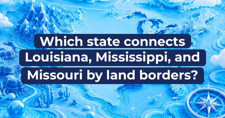 Which state connects Louisiana