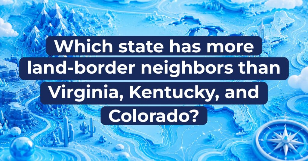 Which state has more land-border neighbors than Virginia