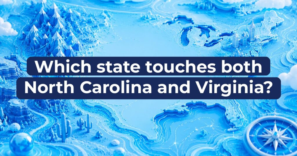 Which state touches both North Carolina and Virginia?
